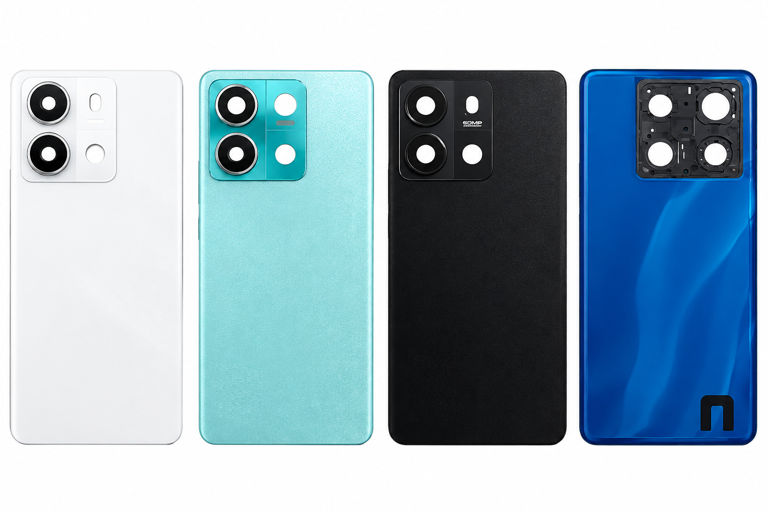 Compatible Replacement for Redmi Note 13 5G Back Panel – Black, White & Green